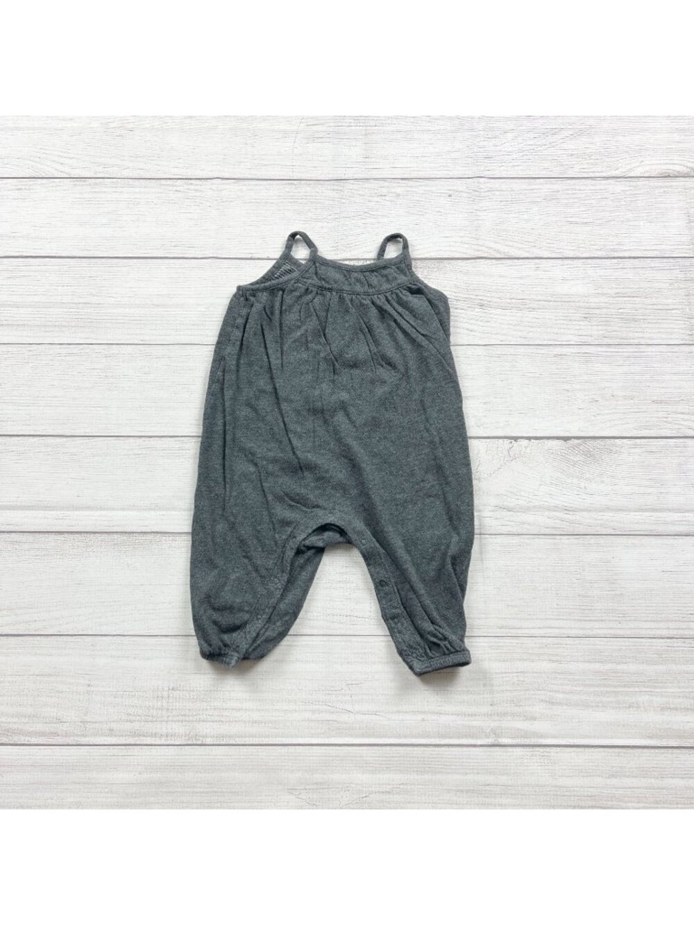Old Navy Baby Heather Gray Sleeveless Romper 6-12 Months